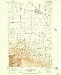 Kittitas 1953 topographic map thumbnail