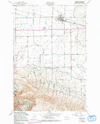 Kittitas 1953 topographic map thumbnail