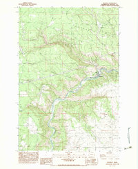 Klickitat 1983 topographic map preview