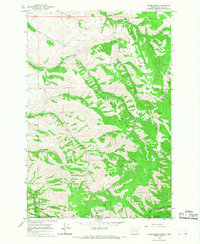 Kooskooskie 1966 topographic map thumbnail