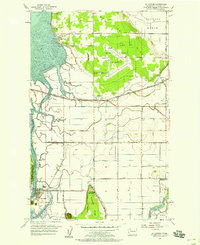 La Conner 1956 topographic map preview