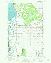 La Conner 1956 topographic map preview