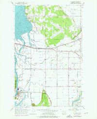 La Conner 1956 topographic map preview