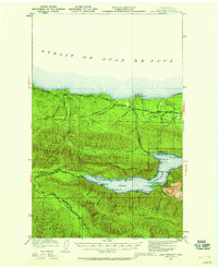 Lake Crescent 1918 topographic map thumbnail