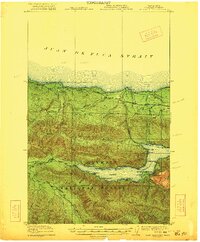 Lake Crescent 1922 topographic map thumbnail