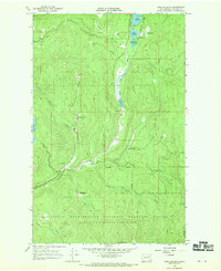 Lake Gillette 1966 topographic map thumbnail