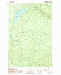 Lake Kapowsin 1987 topographic map thumbnail