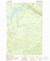 Lake Kapowsin 1987 topographic map thumbnail