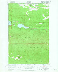Lake Sutherland 1950 topographic map thumbnail