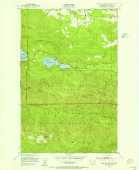 Lake Sutherland 1950 topographic map thumbnail