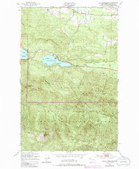 Lake Sutherland 1950 topographic map thumbnail