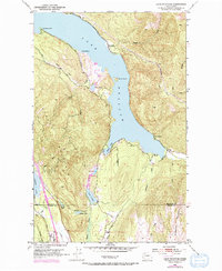 Lake Whatcom 1952 topographic map thumbnail
