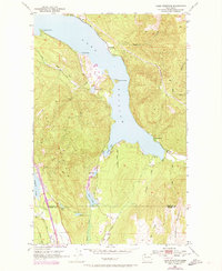 Lake Whatcom 1952 topographic map thumbnail