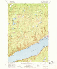 Lake Wooten 1953 topographic map thumbnail
