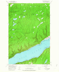 Lake Wooten 1953 topographic map thumbnail
