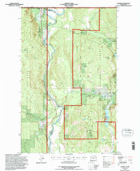 Laurier 1992 topographic map thumbnail