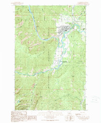 Leavenworth 1989 topographic map thumbnail