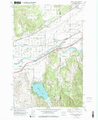 Liberty Lake 1973 topographic map thumbnail