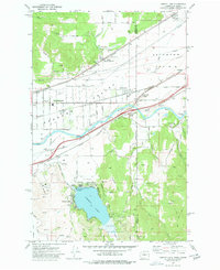 Liberty Lake 1973 topographic map thumbnail