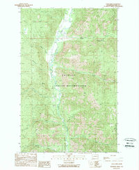 Louie Creek 1989 topographic map thumbnail