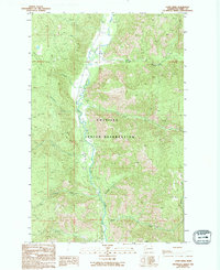 Louie Creek 1989 topographic map thumbnail