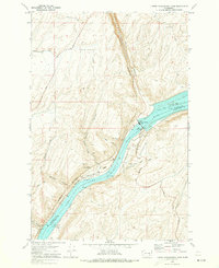 Lower Monumental Dam 1970 topographic map thumbnail