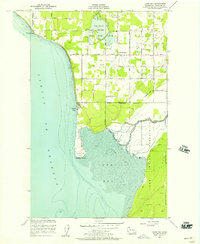 Lummi Bay 1952 topographic map thumbnail