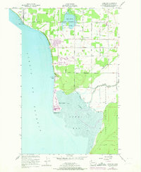 Lummi Bay 1952 topographic map thumbnail