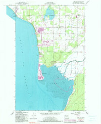 Lummi Bay 1952 topographic map thumbnail