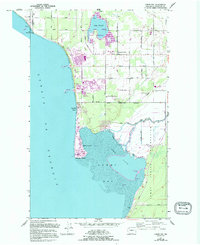 Lummi Bay 1952 topographic map thumbnail