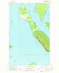 Lummi Island 1978 topographic map thumbnail