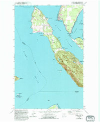 Lummi Island 1978 topographic map thumbnail