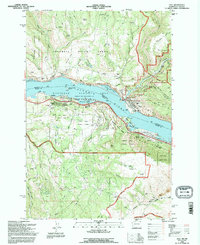 Lyle 1994 topographic map thumbnail