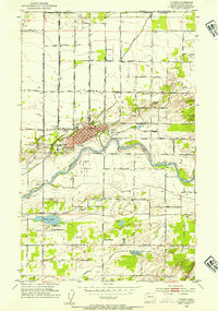 Lynden 1952 topographic map thumbnail