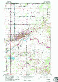 Lynden 1952 topographic map preview