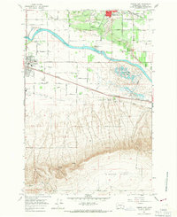 Mabton East 1965 topographic map thumbnail
