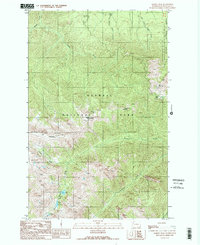 Maiden Peak 1990 topographic map thumbnail