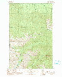 Maiden Peak 1990 topographic map thumbnail