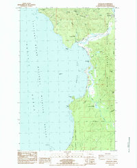 Makah Bay 1984 topographic map thumbnail