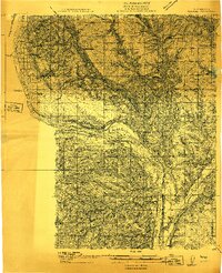 Malaga 1912 topographic map preview