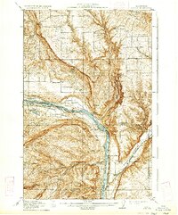 Malaga 1914 topographic map preview