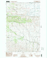 Manastash Creek 1984 topographic map thumbnail