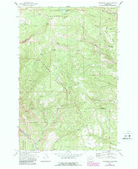 Manastash Lake 1971 topographic map thumbnail