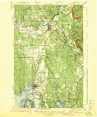 Marysville 1943 topographic map thumbnail