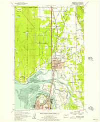 Marysville 1956 topographic map thumbnail