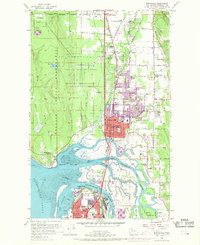 Marysville 1956 topographic map thumbnail