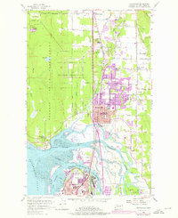 Marysville 1956 topographic map thumbnail
