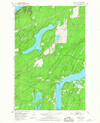 Mason Lake 1953 topographic map thumbnail