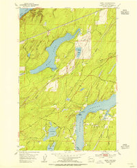 Mason Lake 1953 topographic map thumbnail