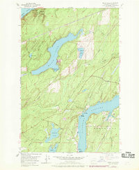 Mason Lake 1953 topographic map thumbnail